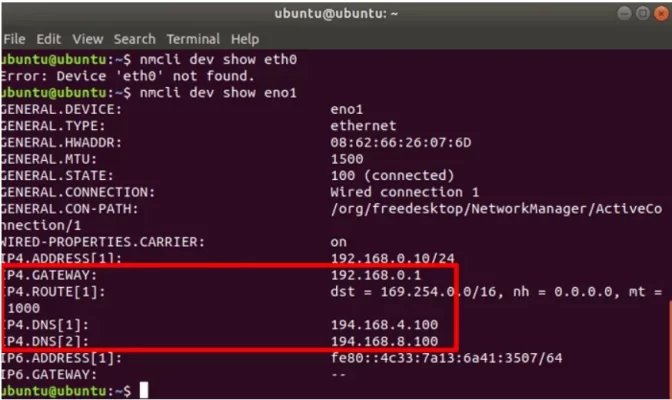 внутренний IP Linux