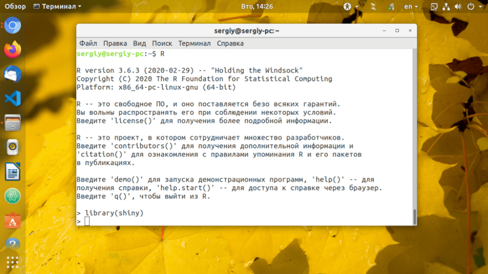 УСТАНОВКА R В UBUNTU