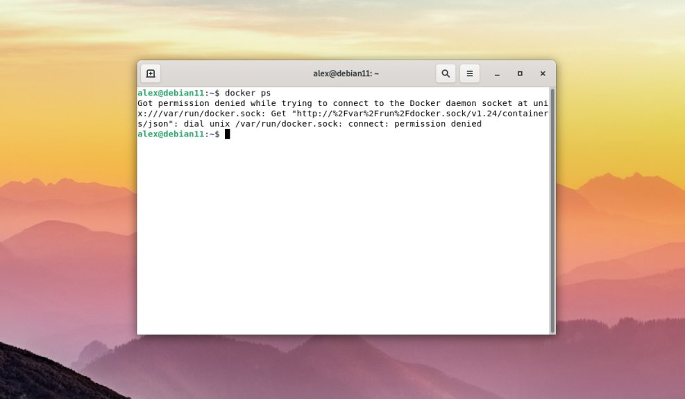 Устанавливаем Docker в Debian 11