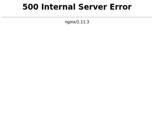 Ошибка "Internal Server Error" (500)