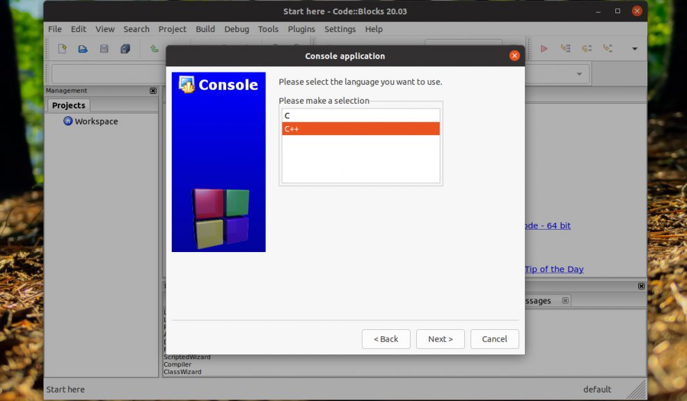 Устанавливаем CodeBlocks в Ubuntu 20.04