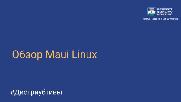 Обзор Maui Linux