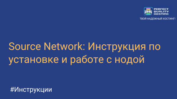 Source Network: Установка и работа с нодой