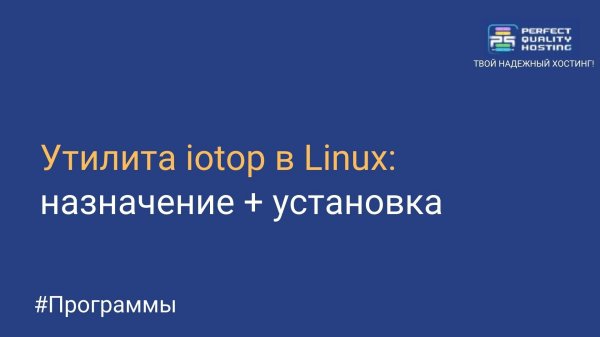 Утилита iotop в Linux: назначение + установка