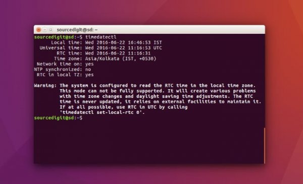 What is local time in Ubuntu and how is it configured