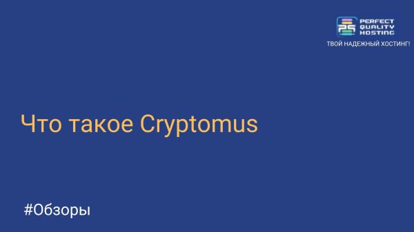 Что такое Cryptomus
