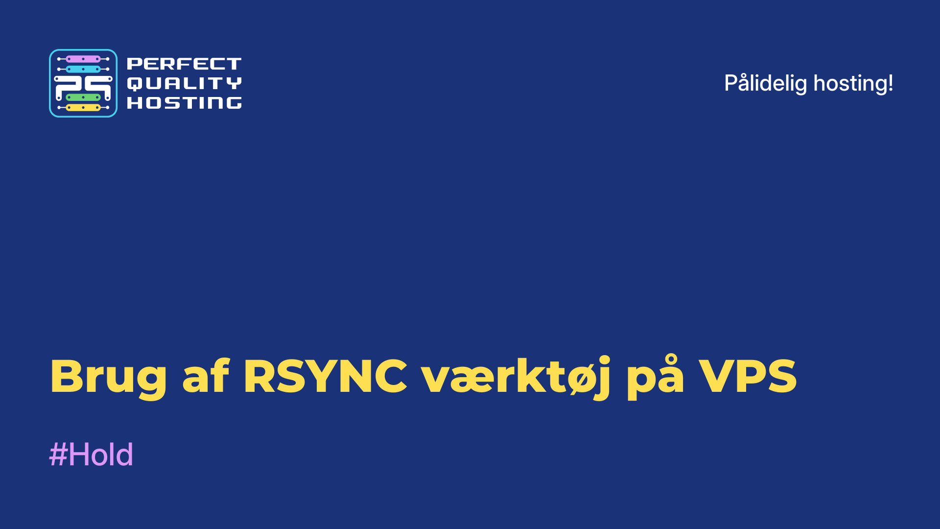 Brug af RSYNC-værktøj på VPS