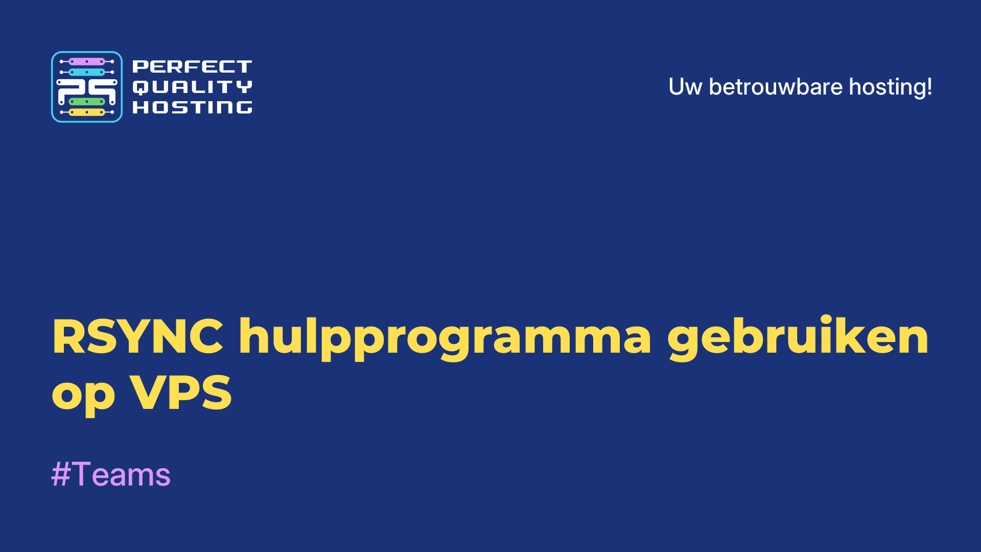 RSYNC-hulpprogramma gebruiken op VPS