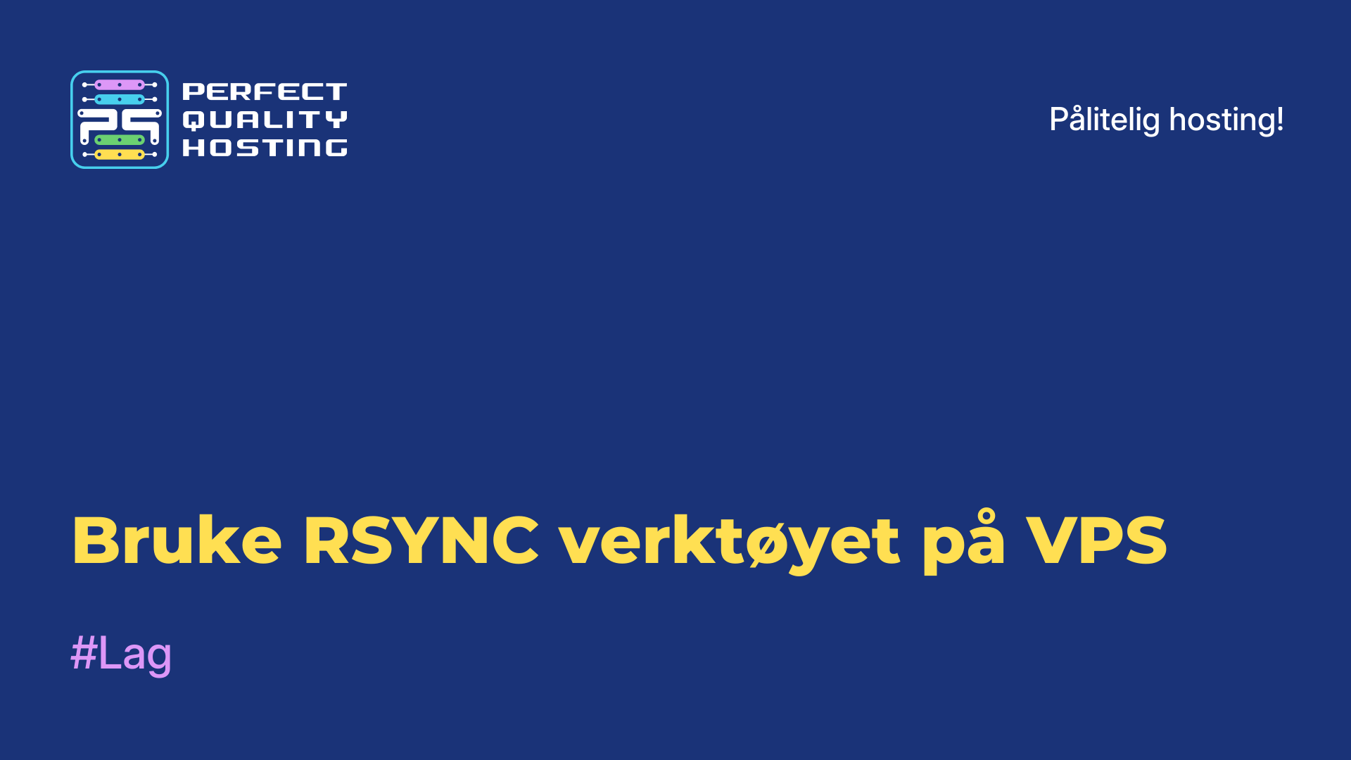 Bruke RSYNC-verktøyet på VPS