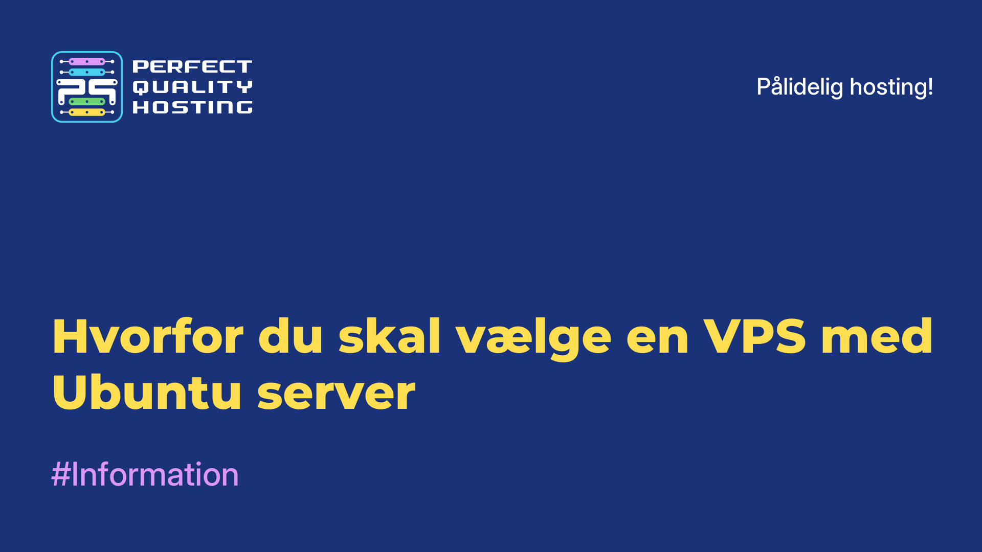 Hvorfor du skal vælge en VPS med Ubuntu-server