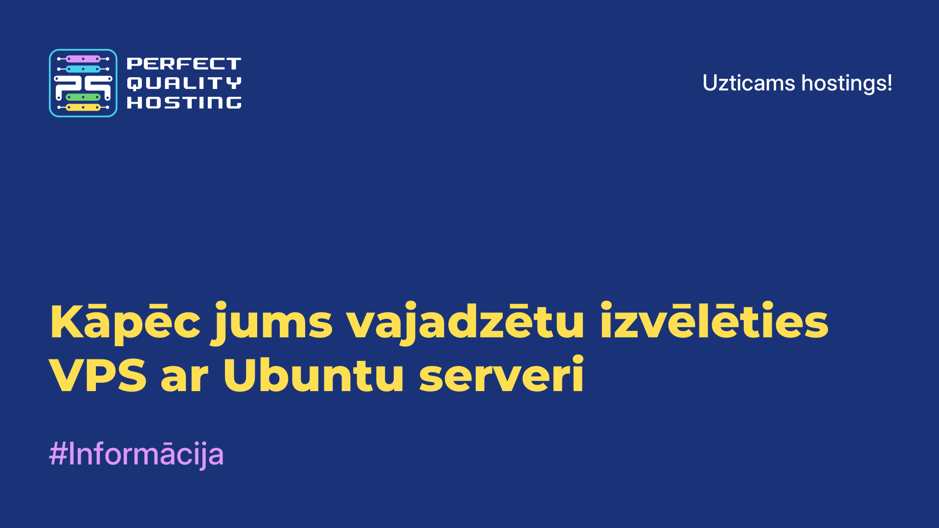 Kāpēc jums vajadzētu izvēlēties VPS ar Ubuntu serveri