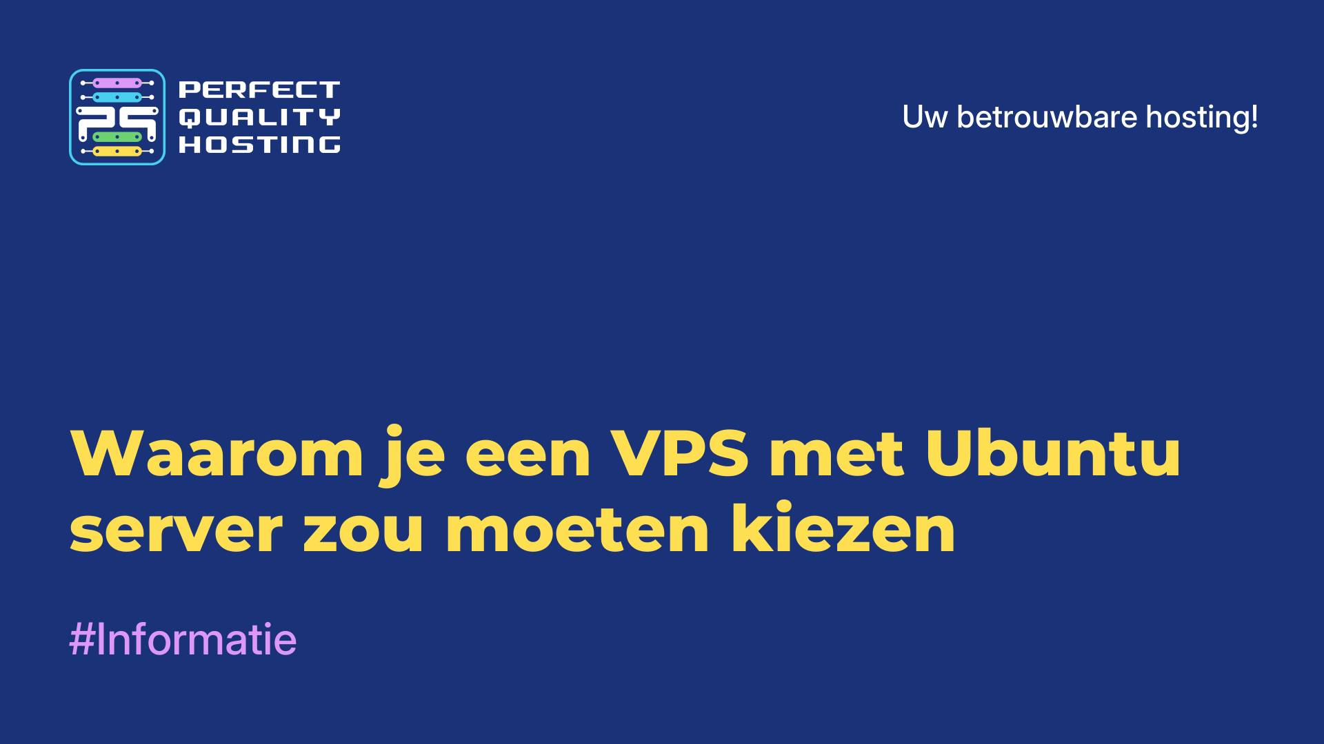 Waarom je een VPS met Ubuntu server zou moeten kiezen