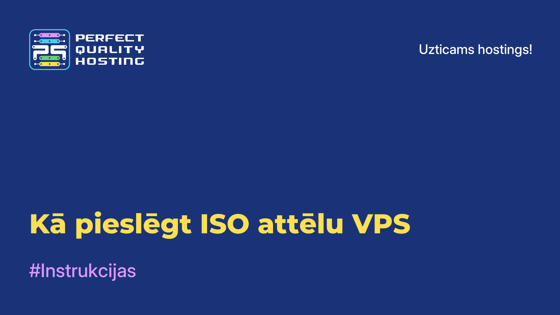 Kā pieslēgt ISO attēlu VPS