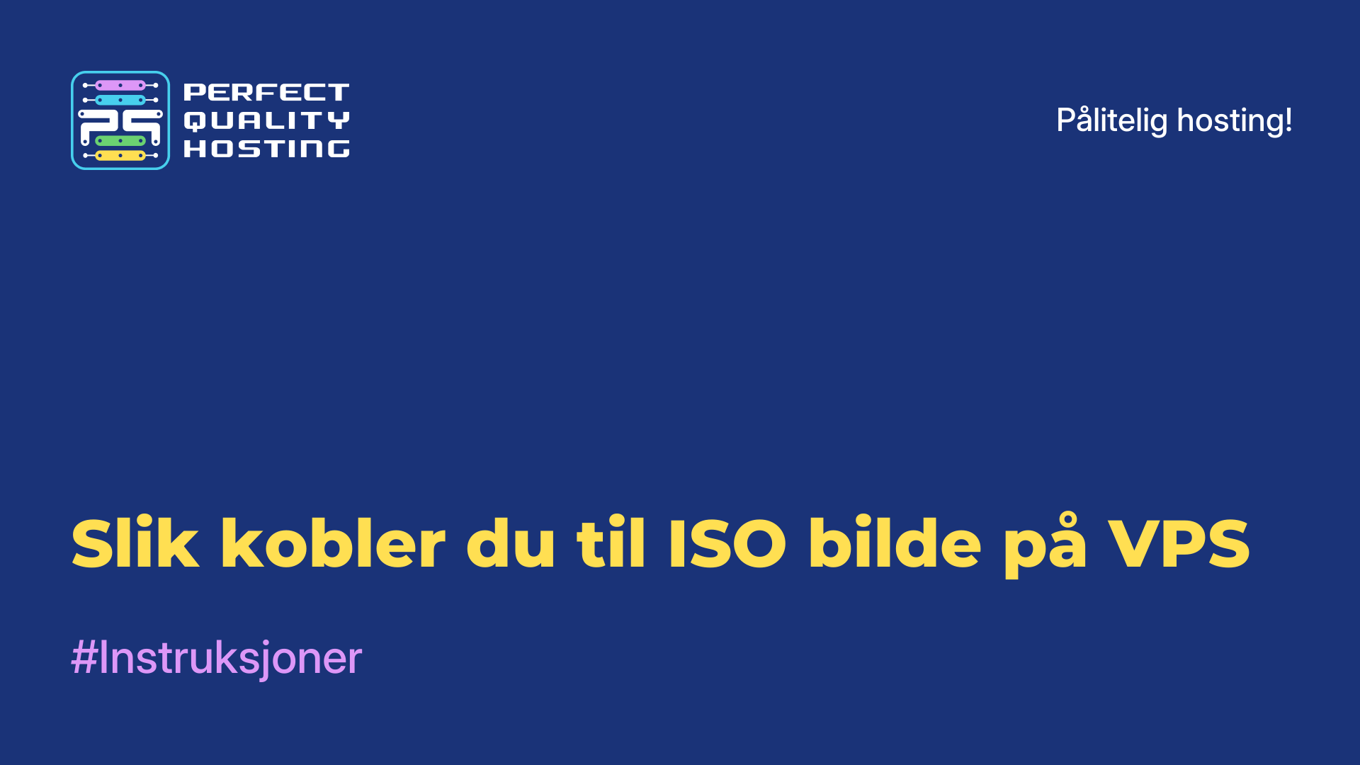 Slik kobler du til ISO-bilde på VPS