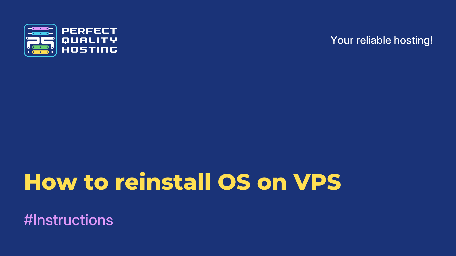 How to reinstall OS on VPS