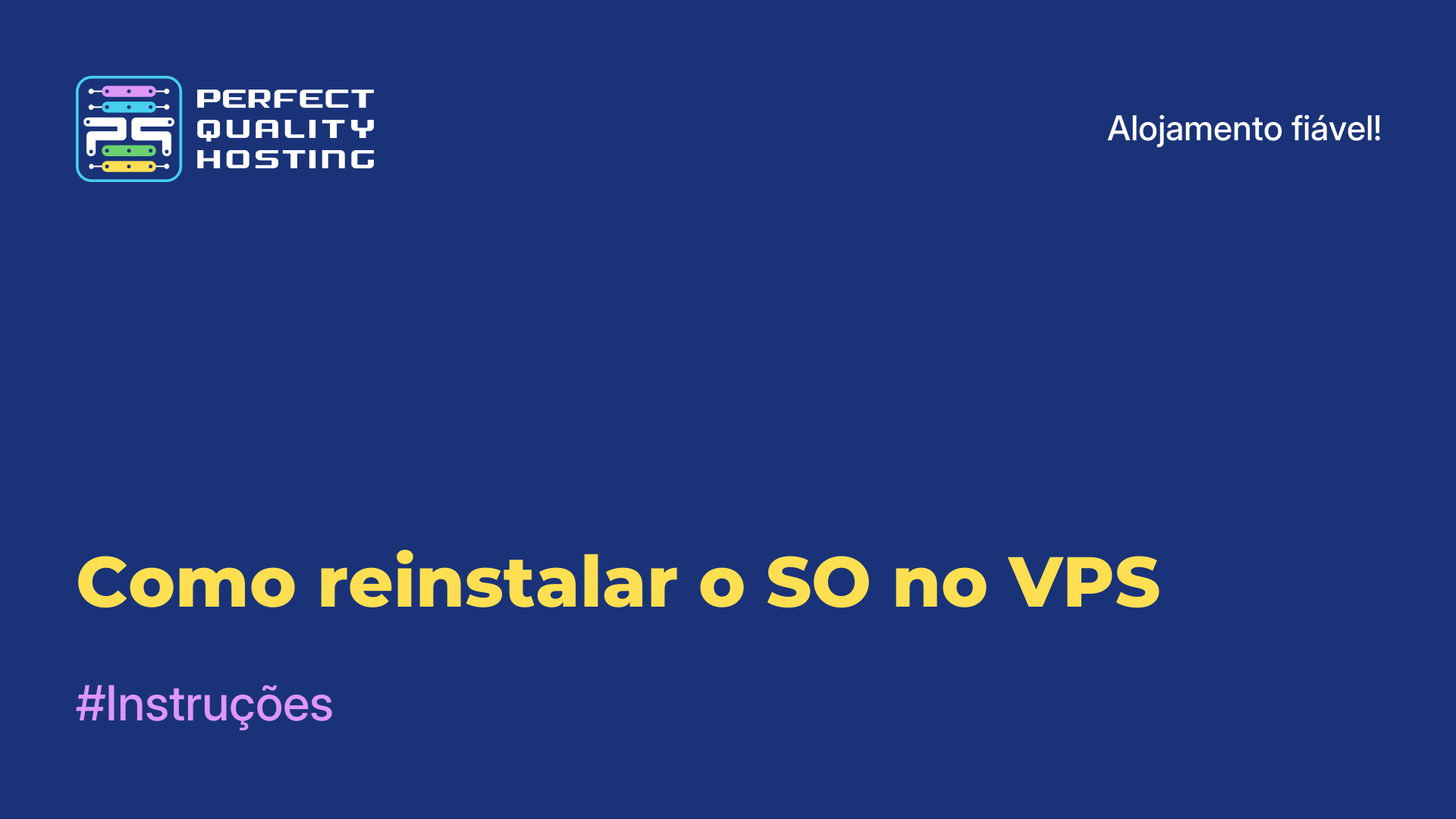 Como reinstalar o SO no VPS