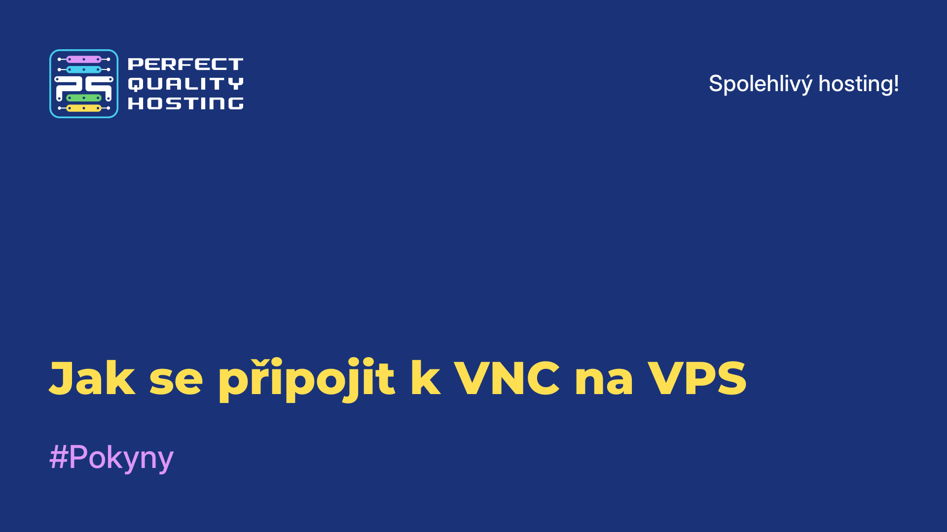 Jak se připojit k VNC na VPS