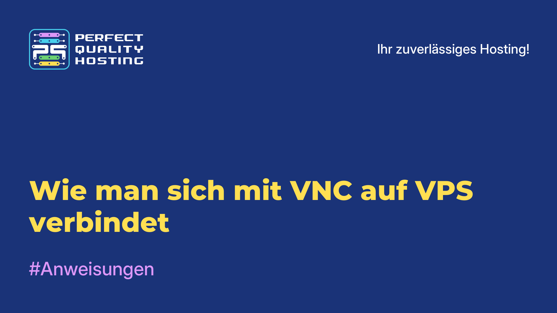 Wie man sich mit VNC auf VPS verbindet