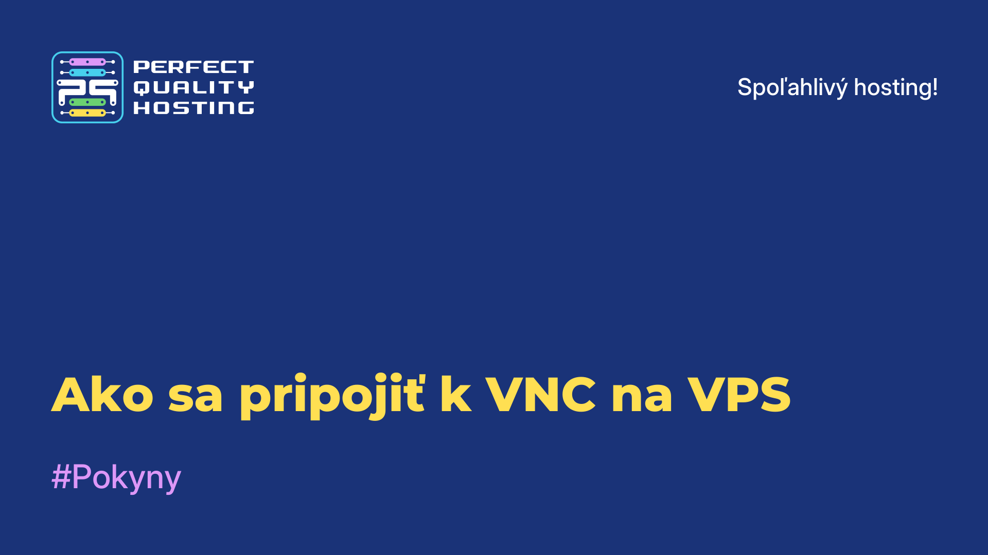 Ako sa pripojiť k VNC na VPS