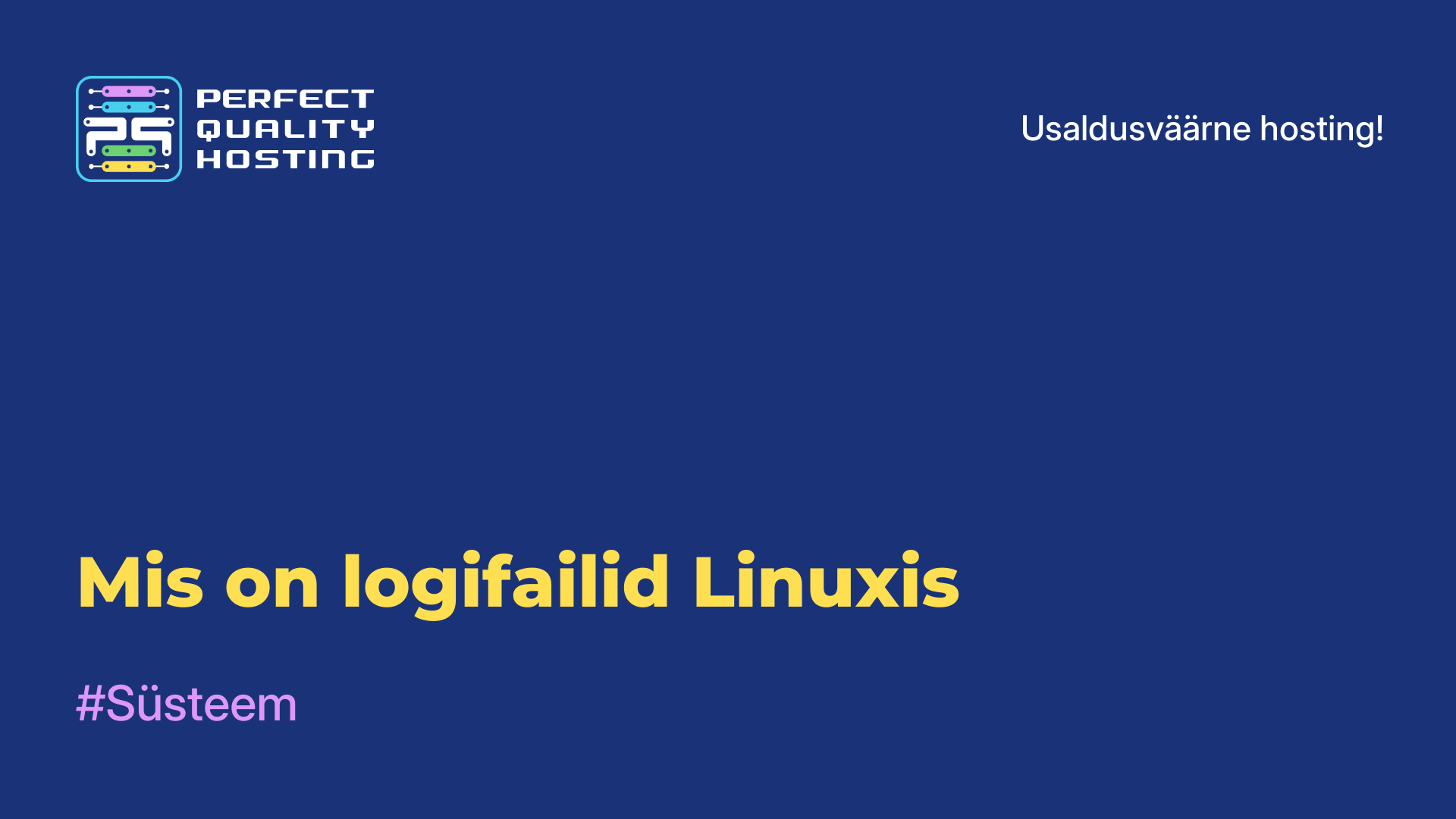 Mis on logifailid Linuxis