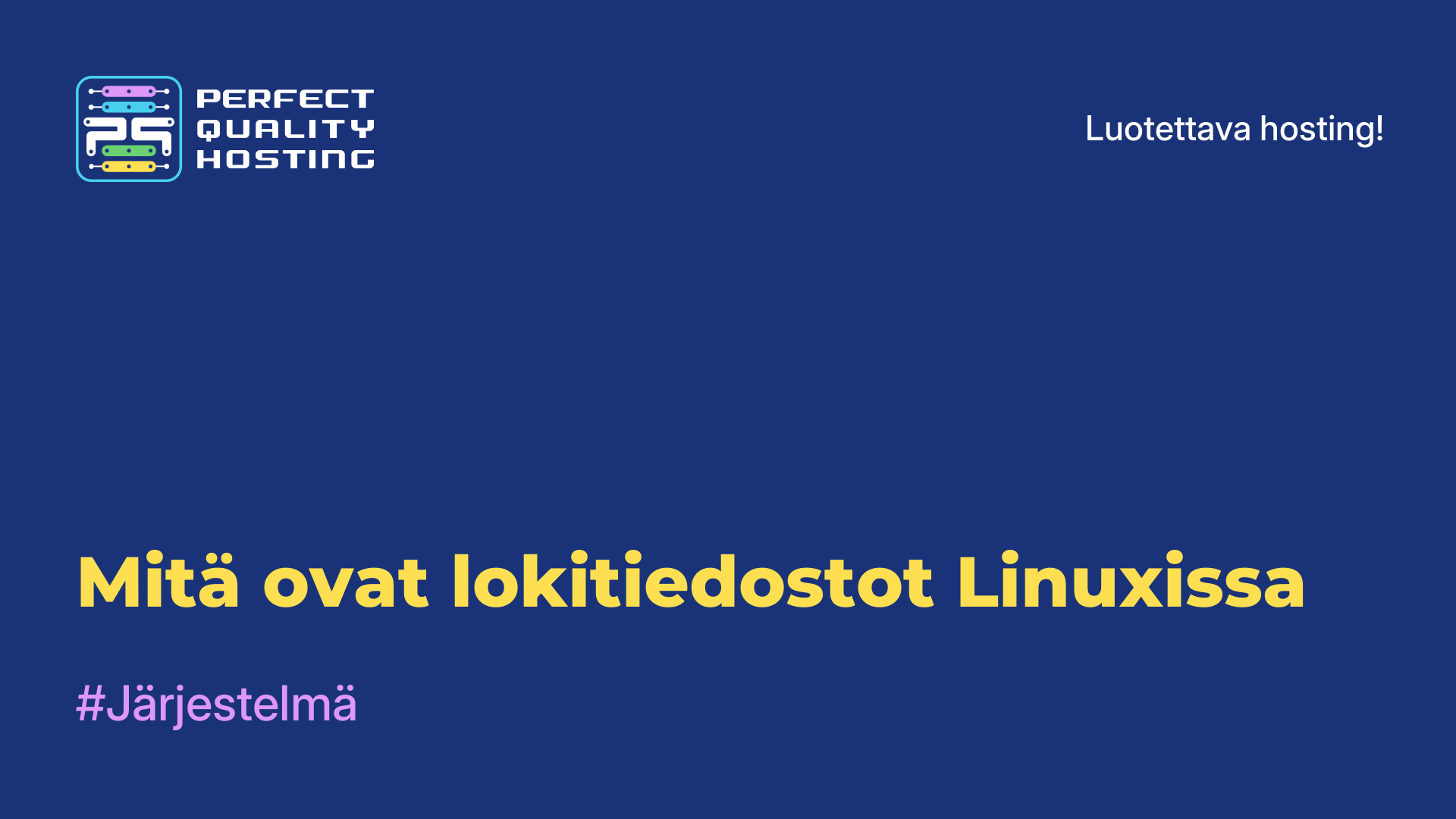 Mitä ovat lokitiedostot Linuxissa