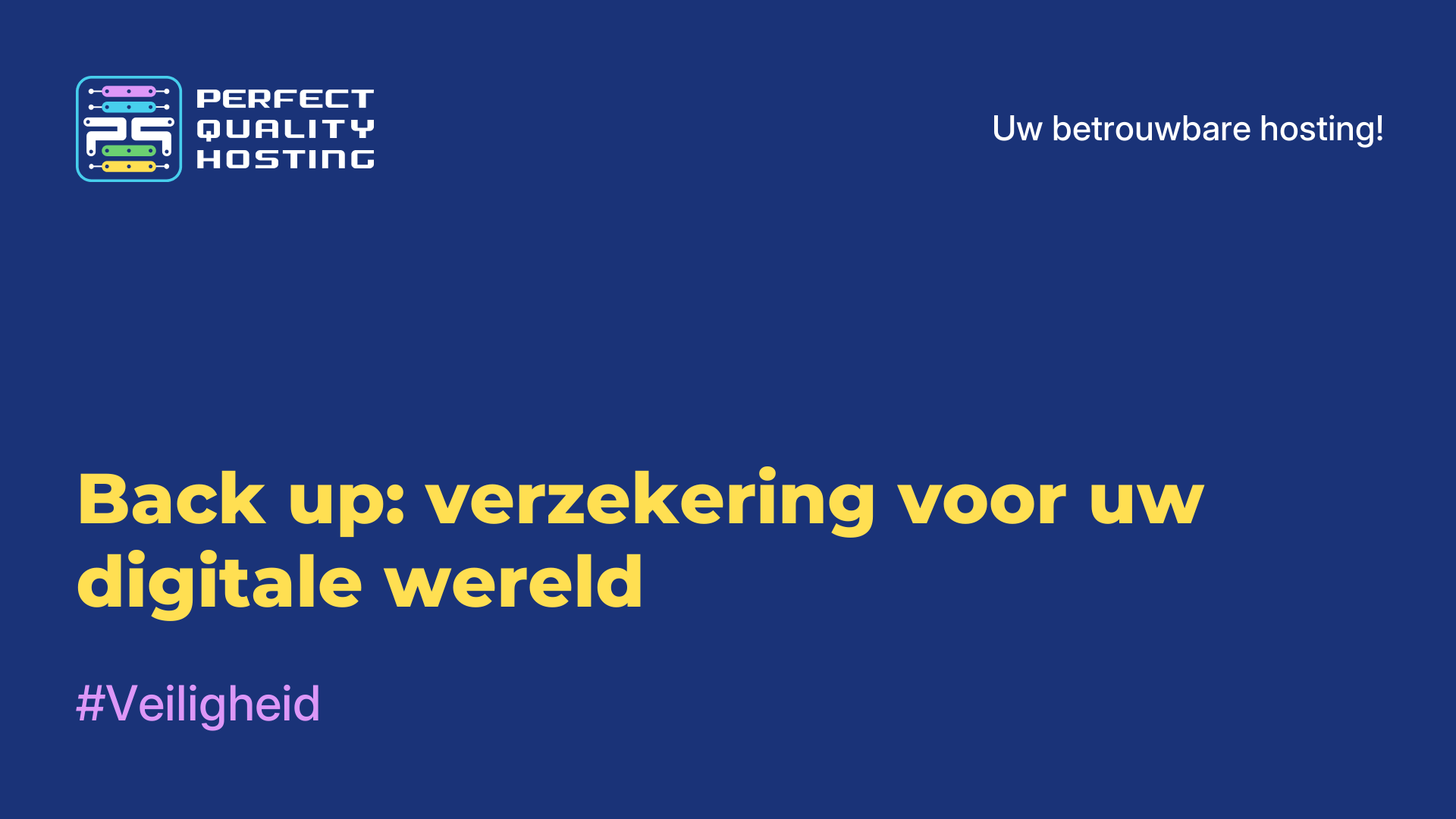 Back-up: verzekering voor uw digitale wereld