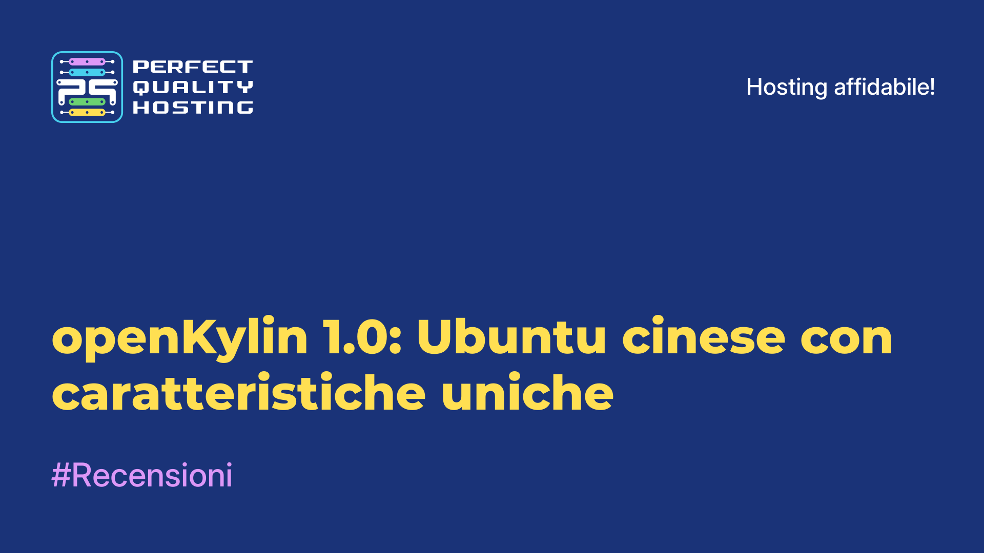 openKylin 1.0: Ubuntu cinese con caratteristiche uniche