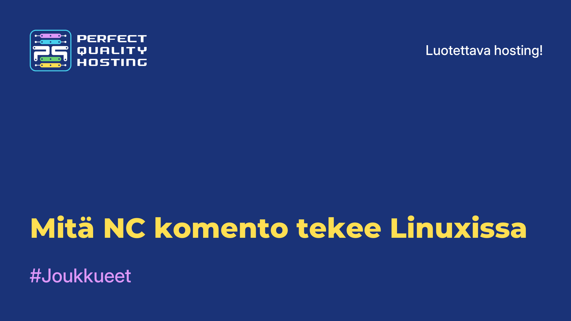 Mitä NC-komento tekee Linuxissa