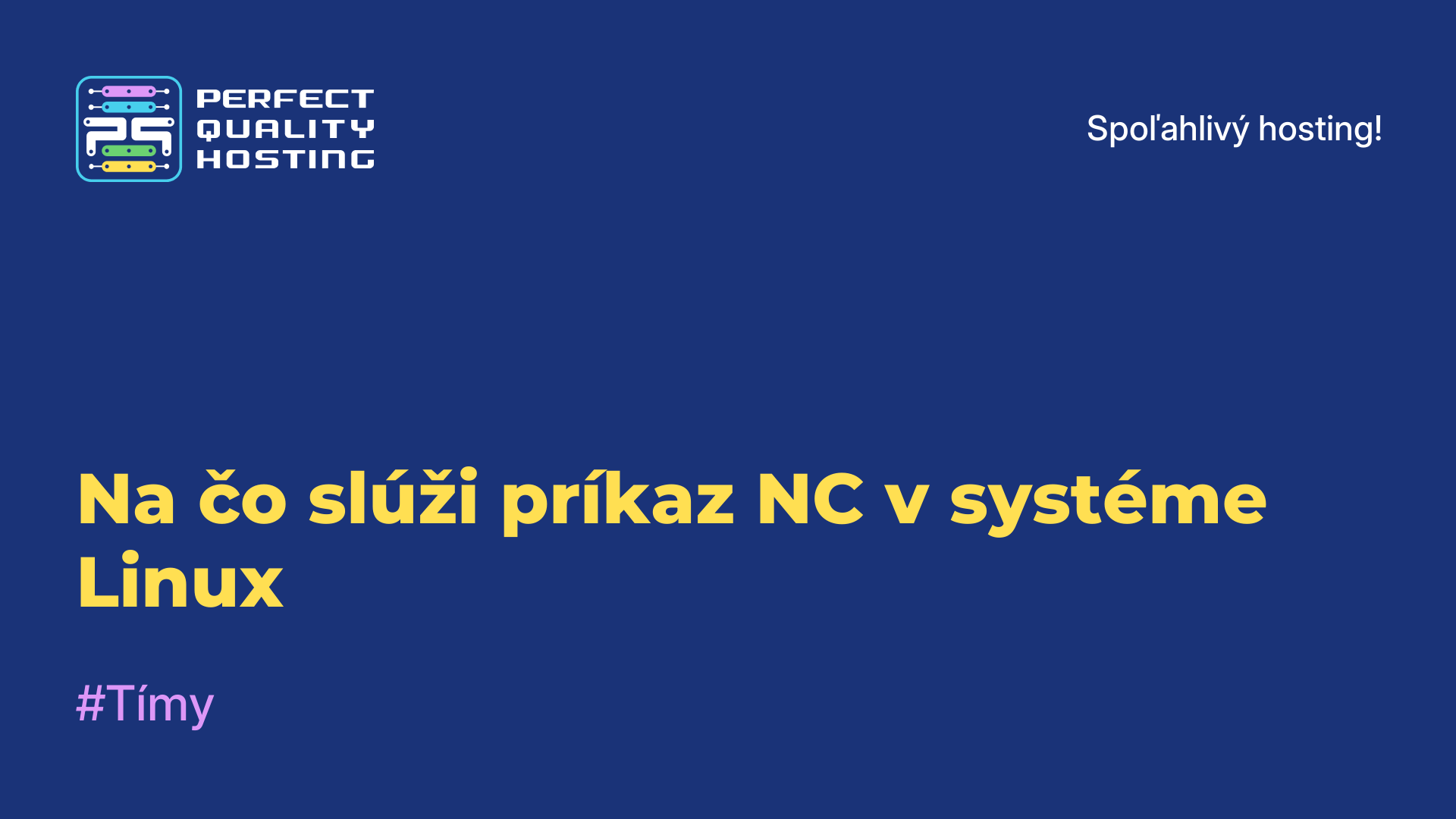 Na čo slúži príkaz NC v systéme Linux