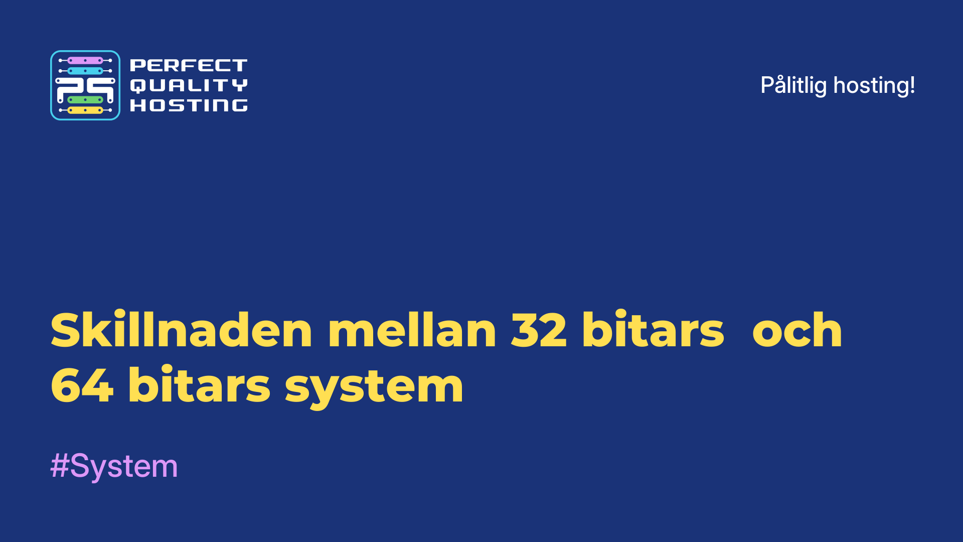 Skillnaden mellan 32-bitars- och 64-bitars-system