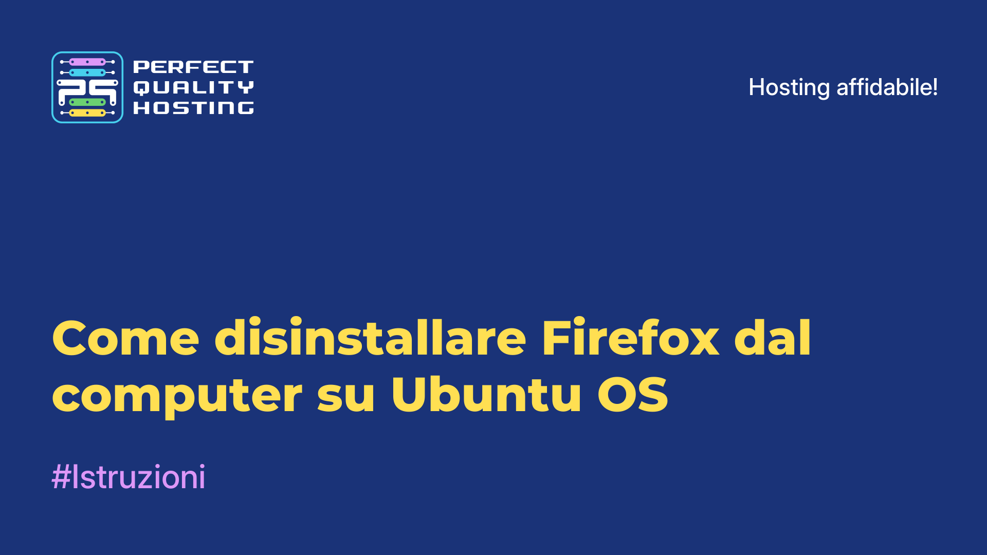 Come disinstallare Firefox dal computer su Ubuntu OS