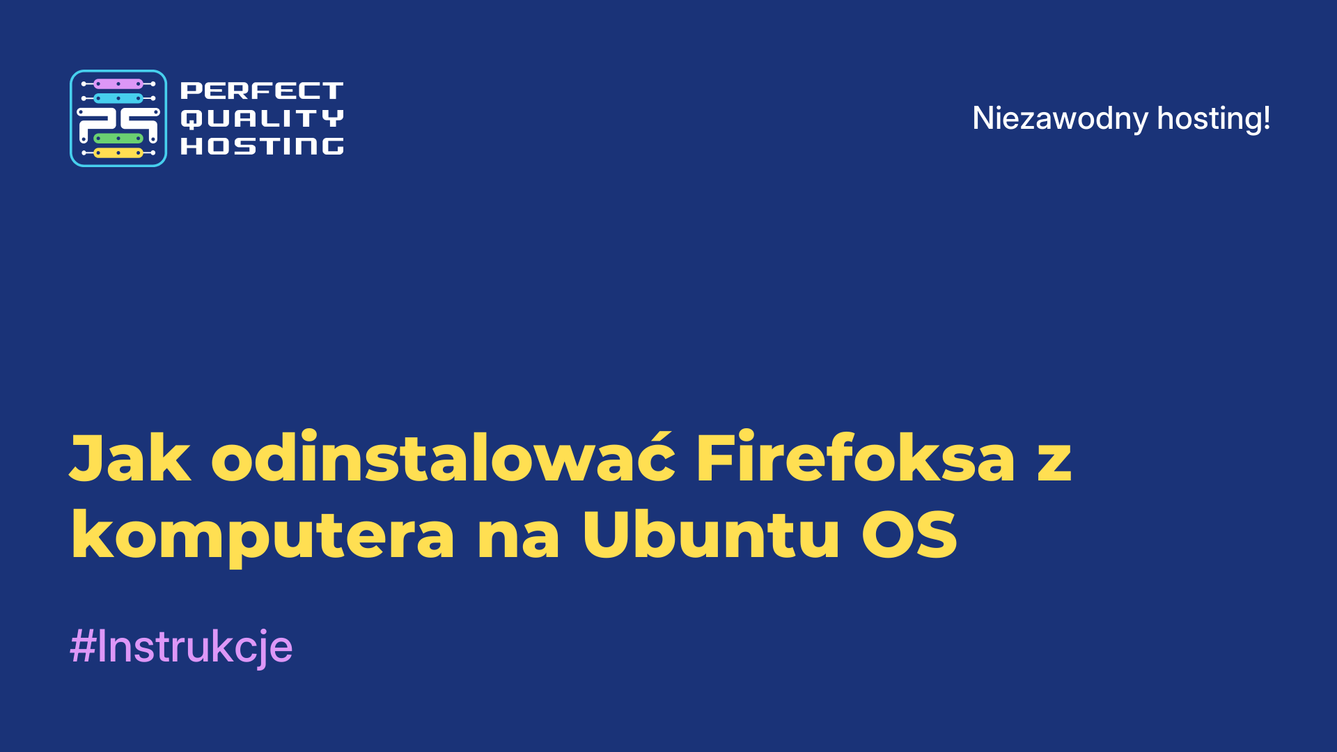 Jak odinstalować Firefoksa z komputera na Ubuntu OS