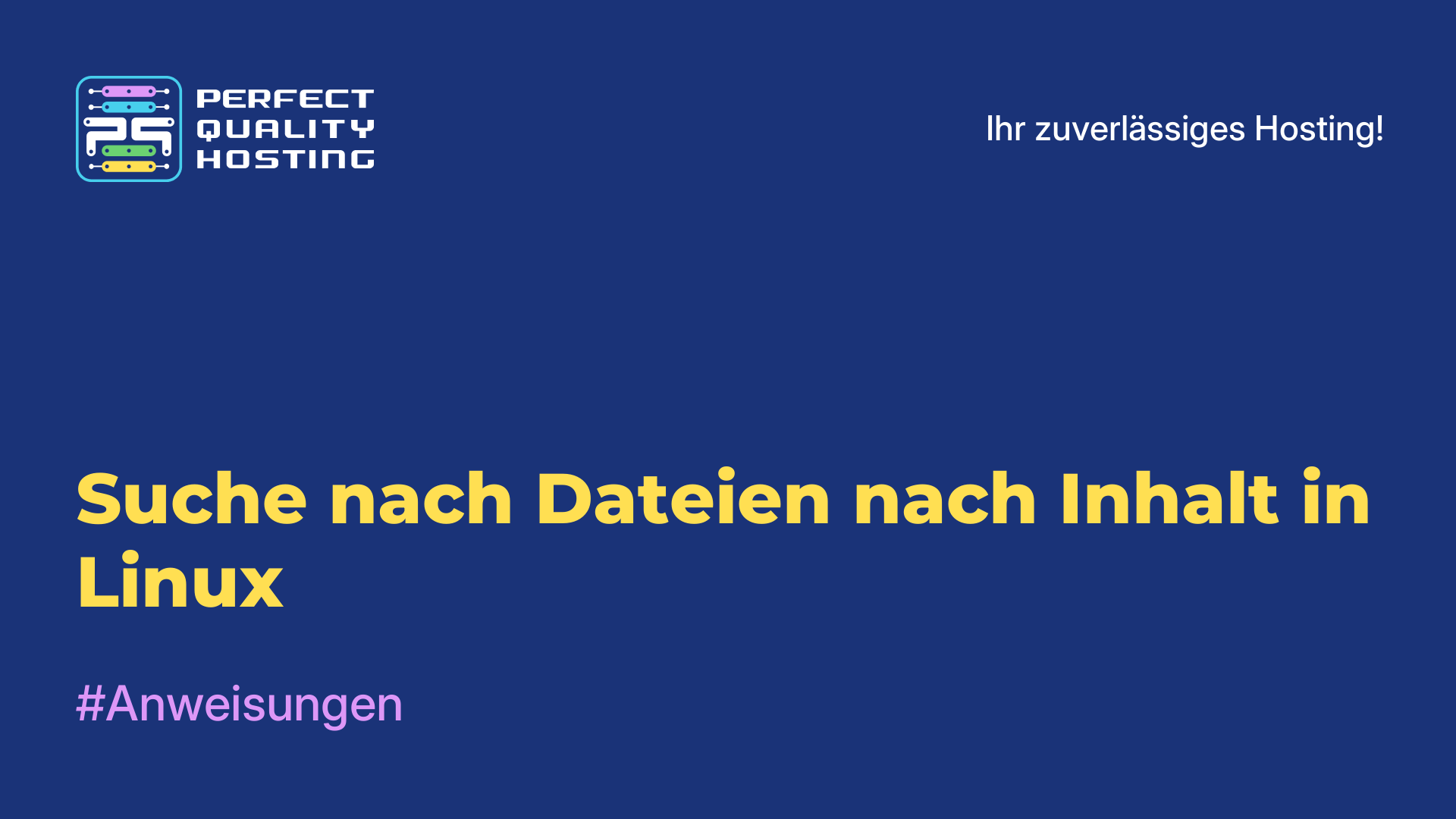 Suche nach Dateien nach Inhalt in Linux