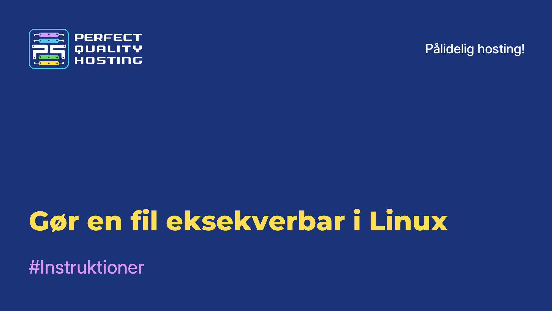 Gør en fil eksekverbar i Linux