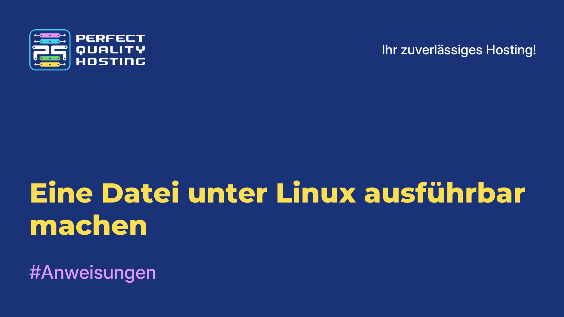 Eine Datei unter Linux ausführbar machen