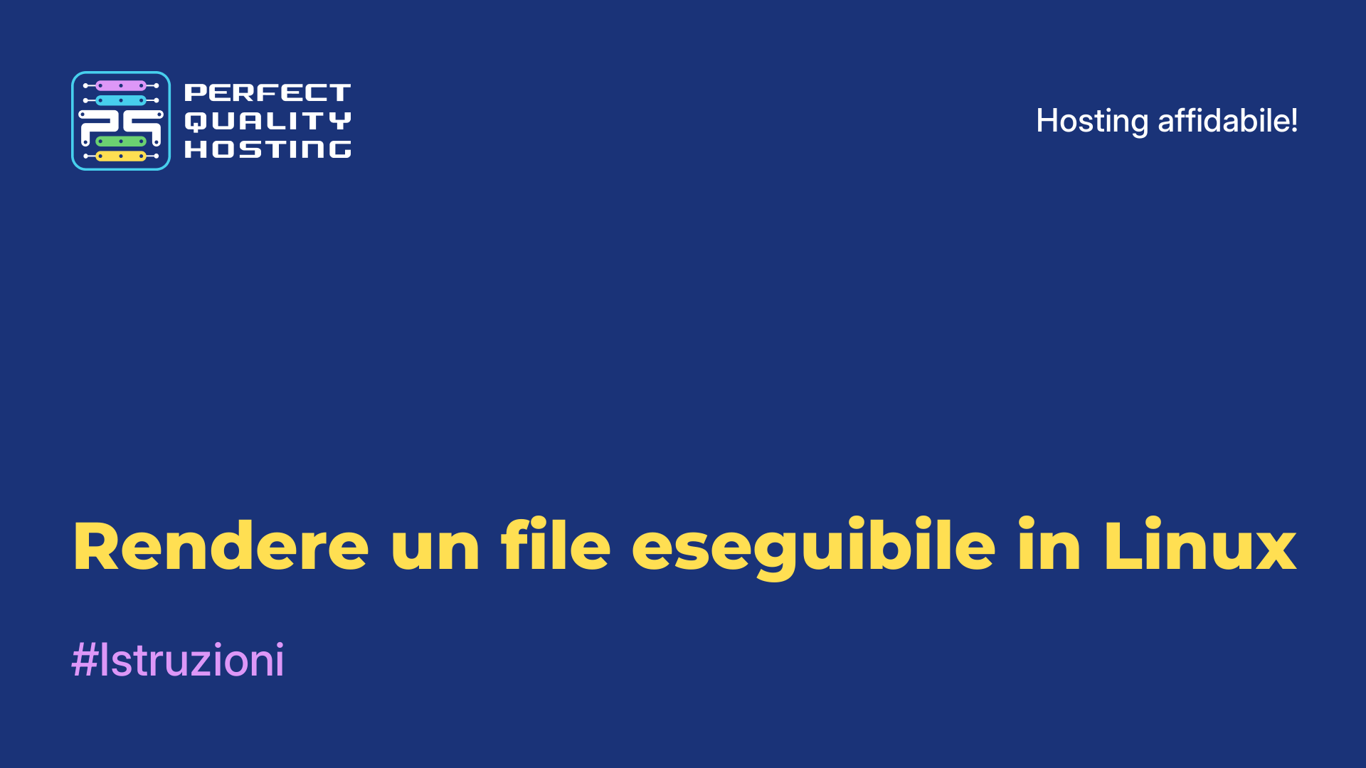 Rendere un file eseguibile in Linux