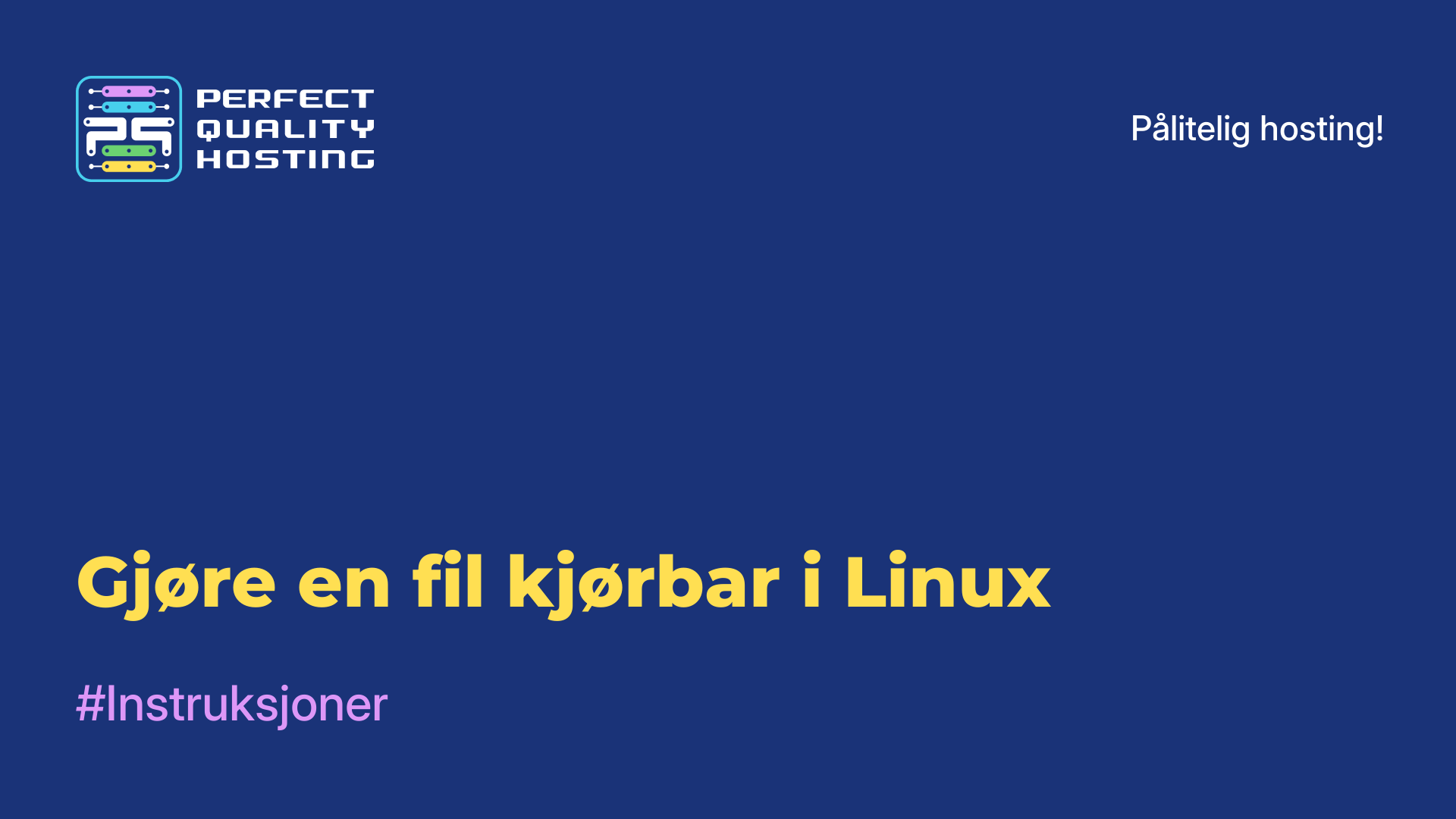 Gjøre en fil kjørbar i Linux