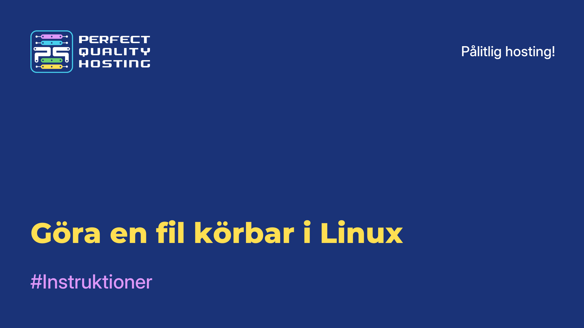 Göra en fil körbar i Linux