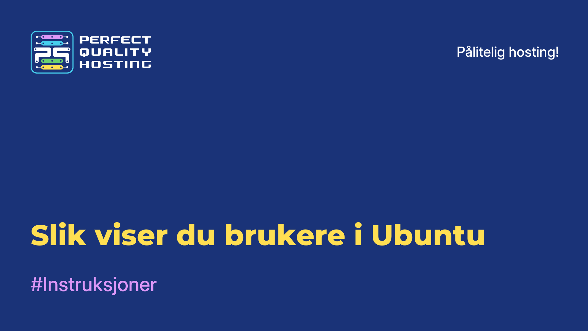 Slik viser du brukere i Ubuntu