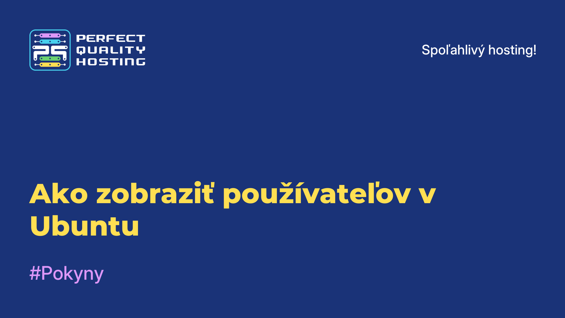 Ako zobraziť používateľov v Ubuntu