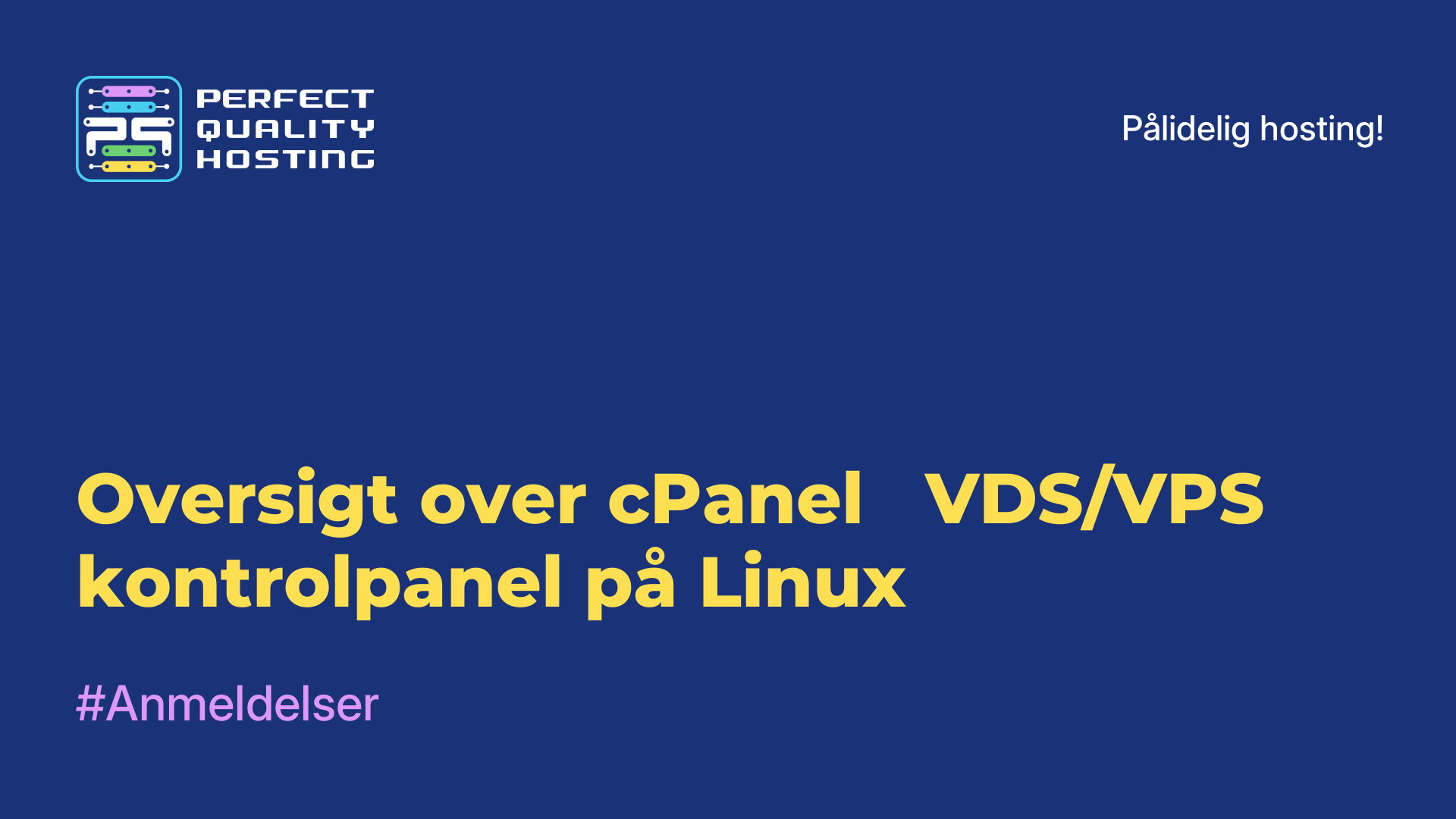 Oversigt over cPanel - VDS/VPS-kontrolpanel på Linux