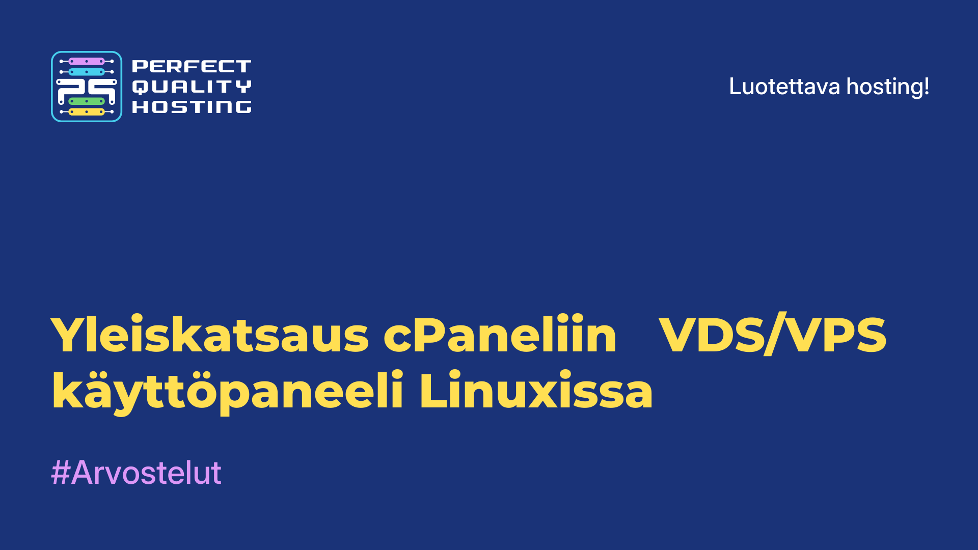 Yleiskatsaus cPaneliin - VDS/VPS-käyttöpaneeli Linuxissa