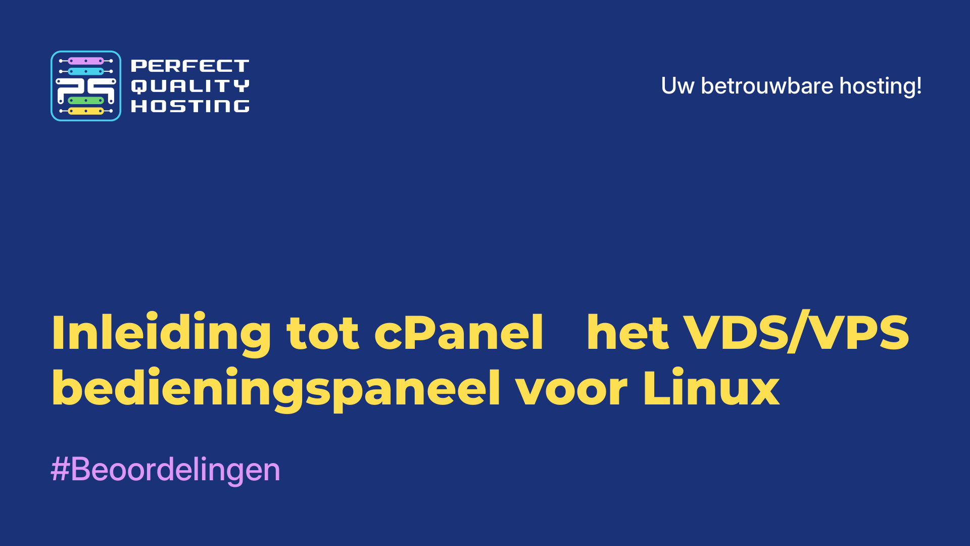 Inleiding tot cPanel - het VDS/VPS-bedieningspaneel voor Linux