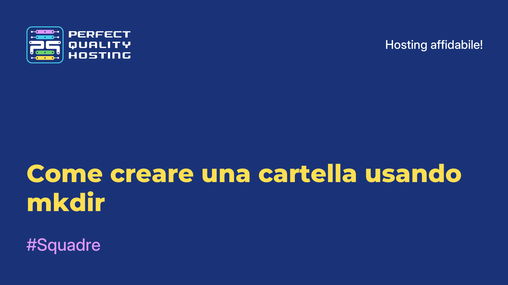 Come creare una cartella usando mkdir