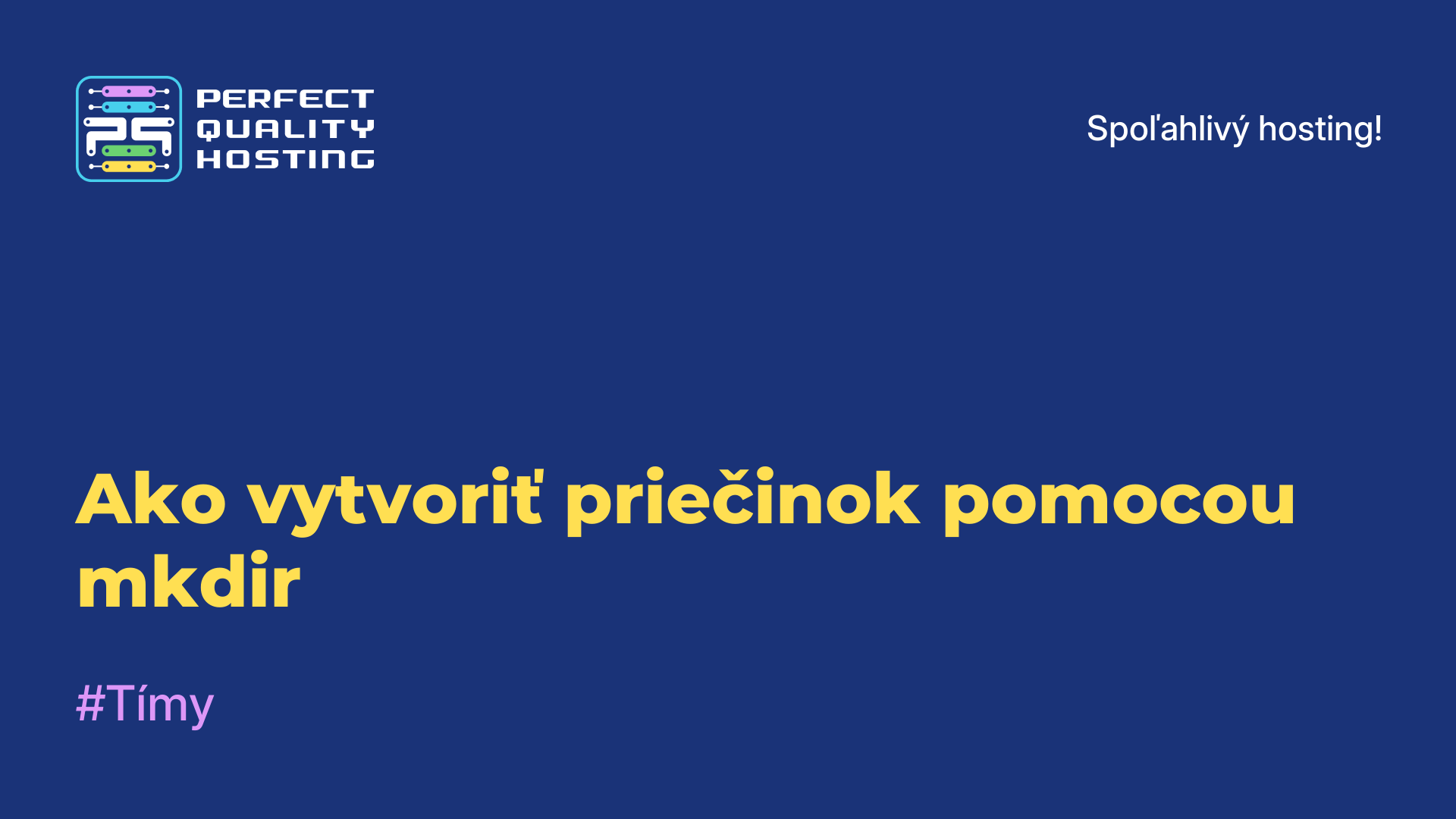 Ako vytvoriť priečinok pomocou mkdir