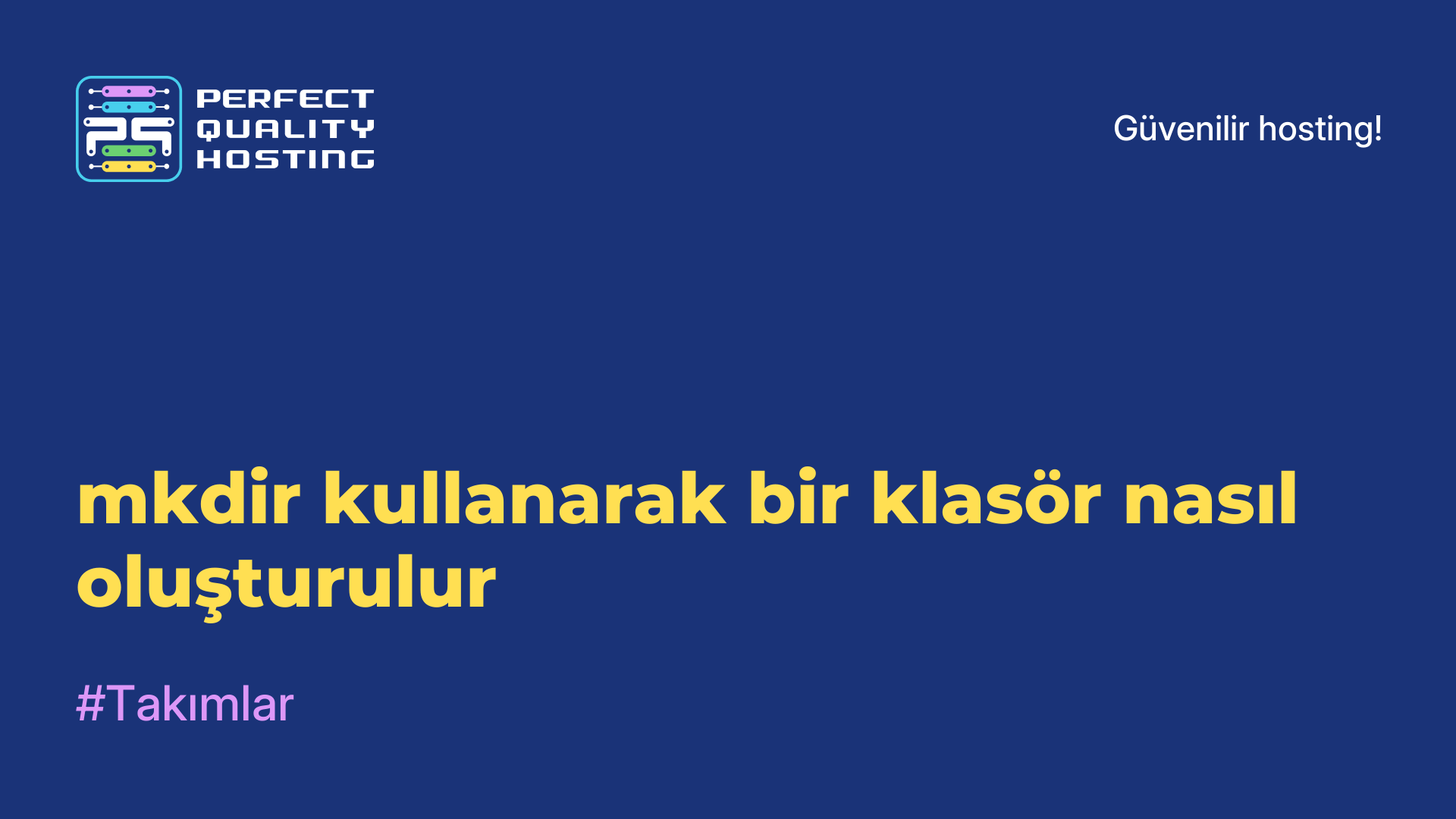 mkdir kullanarak bir klasör nasıl oluşturulur