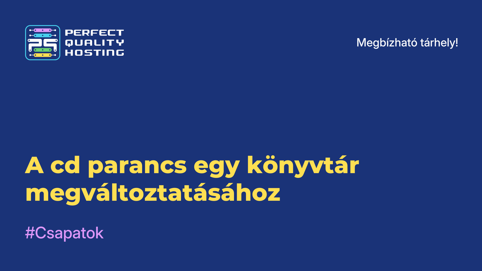 A cd parancs egy könyvtár megváltoztatásához