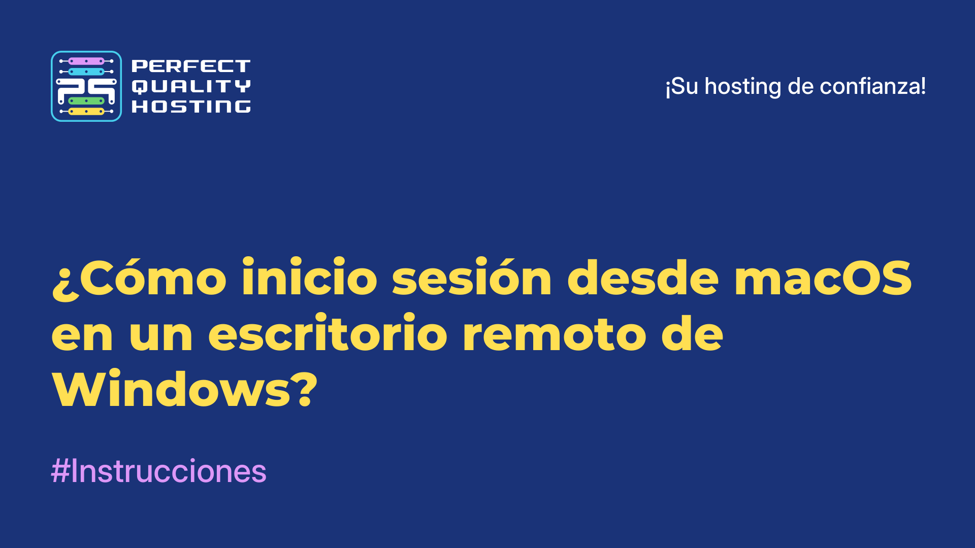 ¿Cómo inicio sesión desde macOS en un escritorio remoto de Windows?