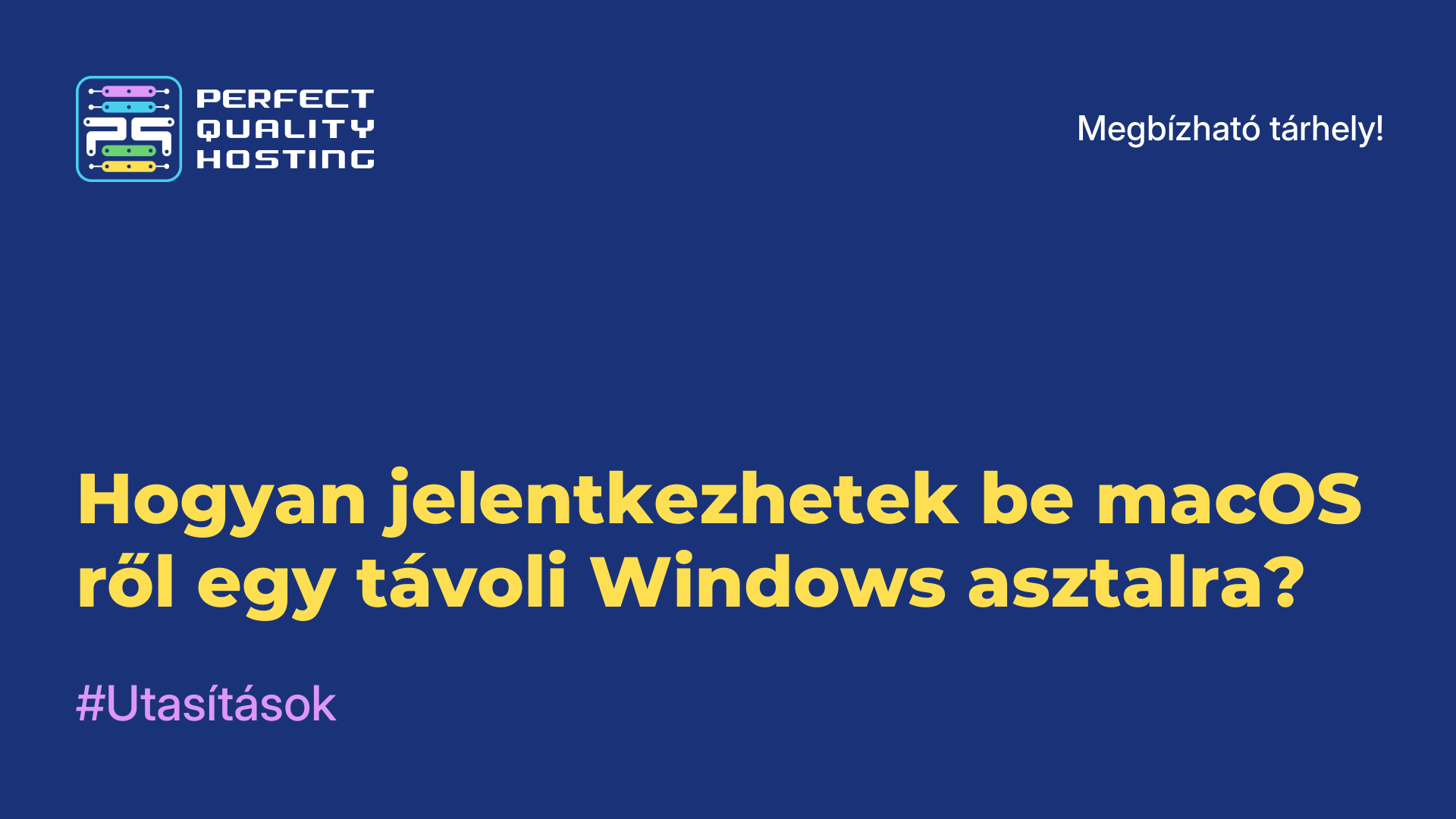 Hogyan jelentkezhetek be macOS-ről egy távoli Windows-asztalra?