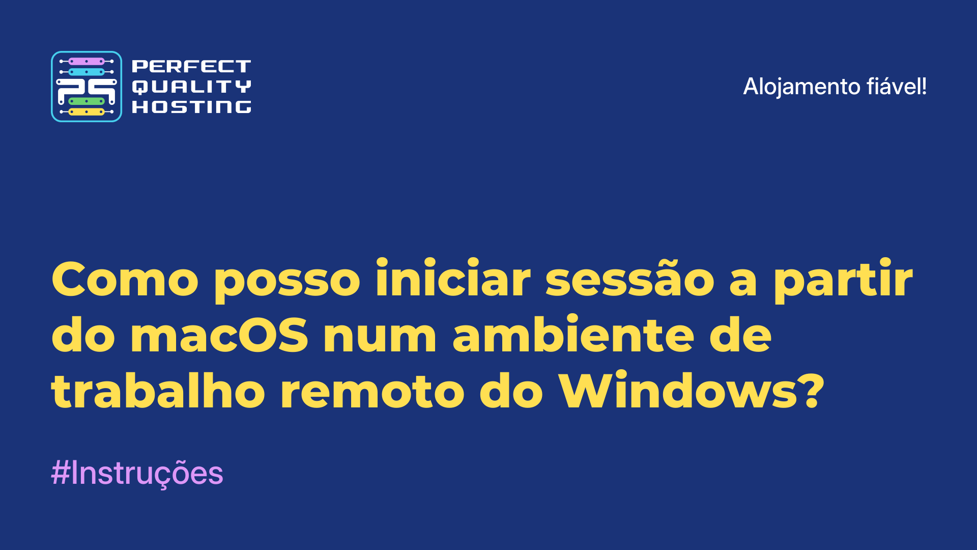 Como posso iniciar sessão a partir do macOS num ambiente de trabalho remoto do Windows?